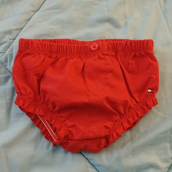 Tommy Hilfiger Red Diaper Cover 6-9 Months - Picture 1 of 4